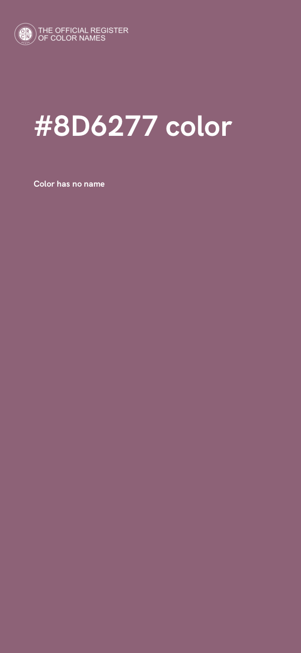 #8D6277 color image