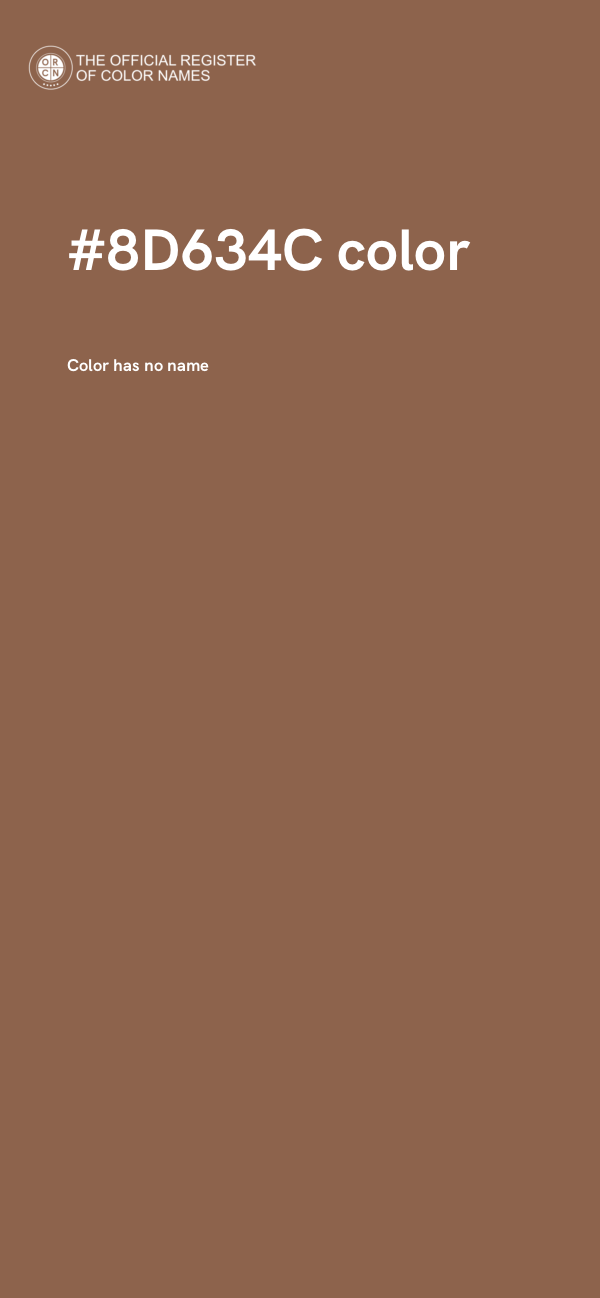 #8D634C color image