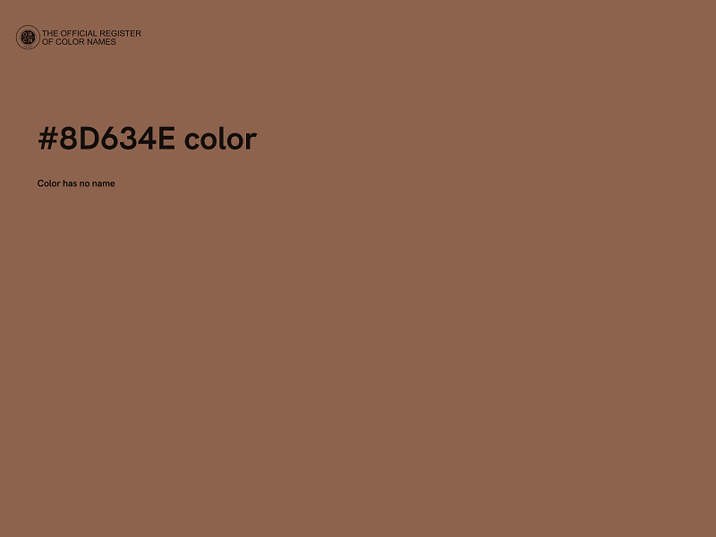 #8D634E color image