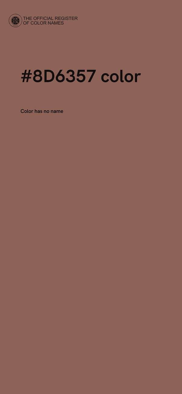 #8D6357 color image