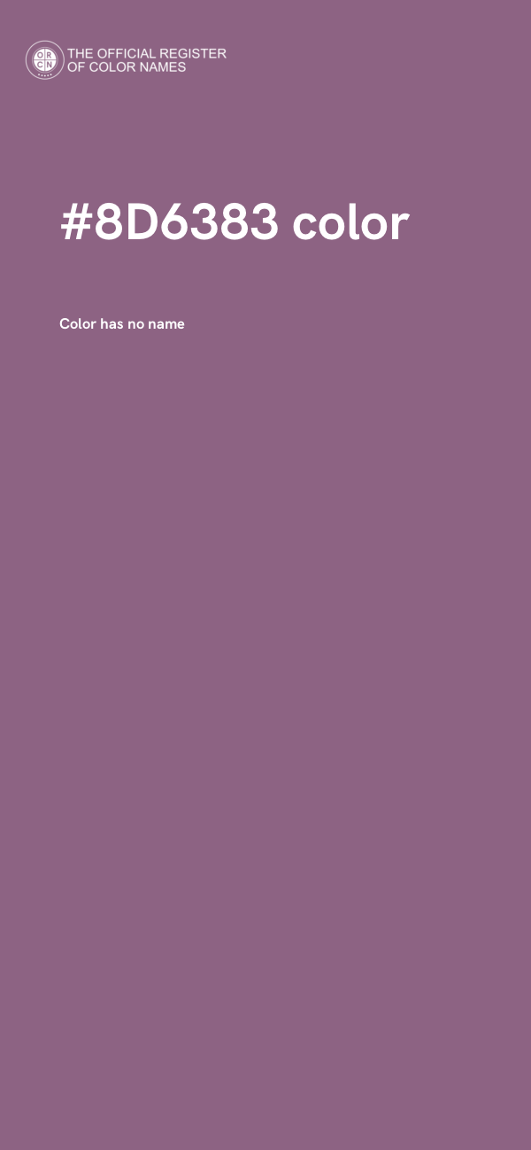 #8D6383 color image