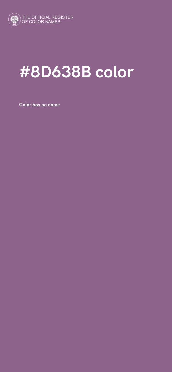 #8D638B color image