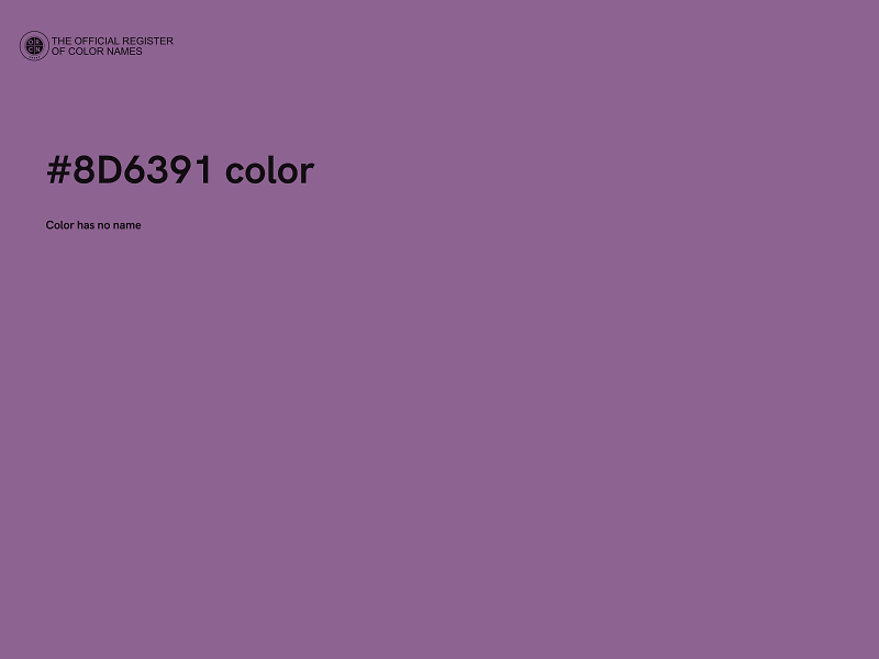 #8D6391 color image