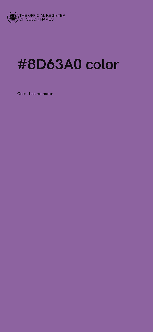 #8D63A0 color image