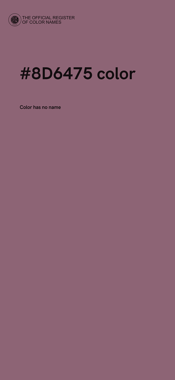 #8D6475 color image
