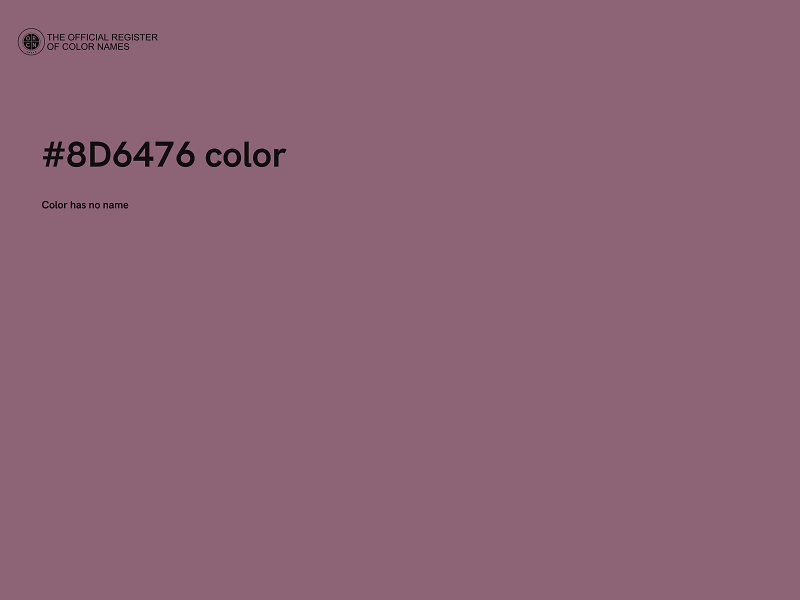 #8D6476 color image