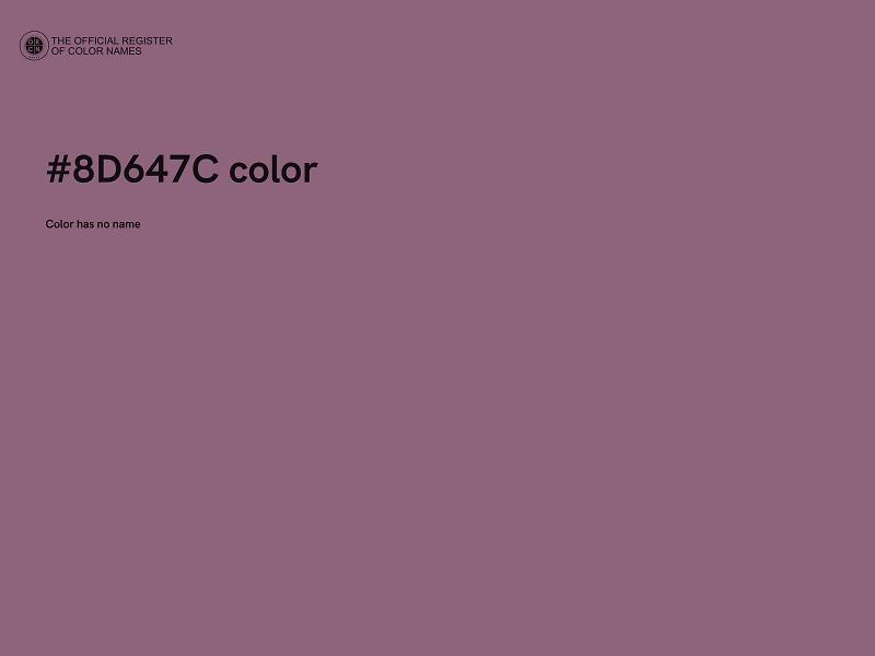 #8D647C color image