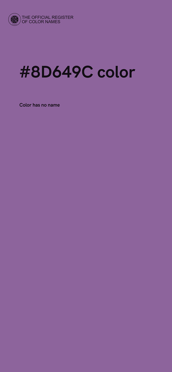 #8D649C color image
