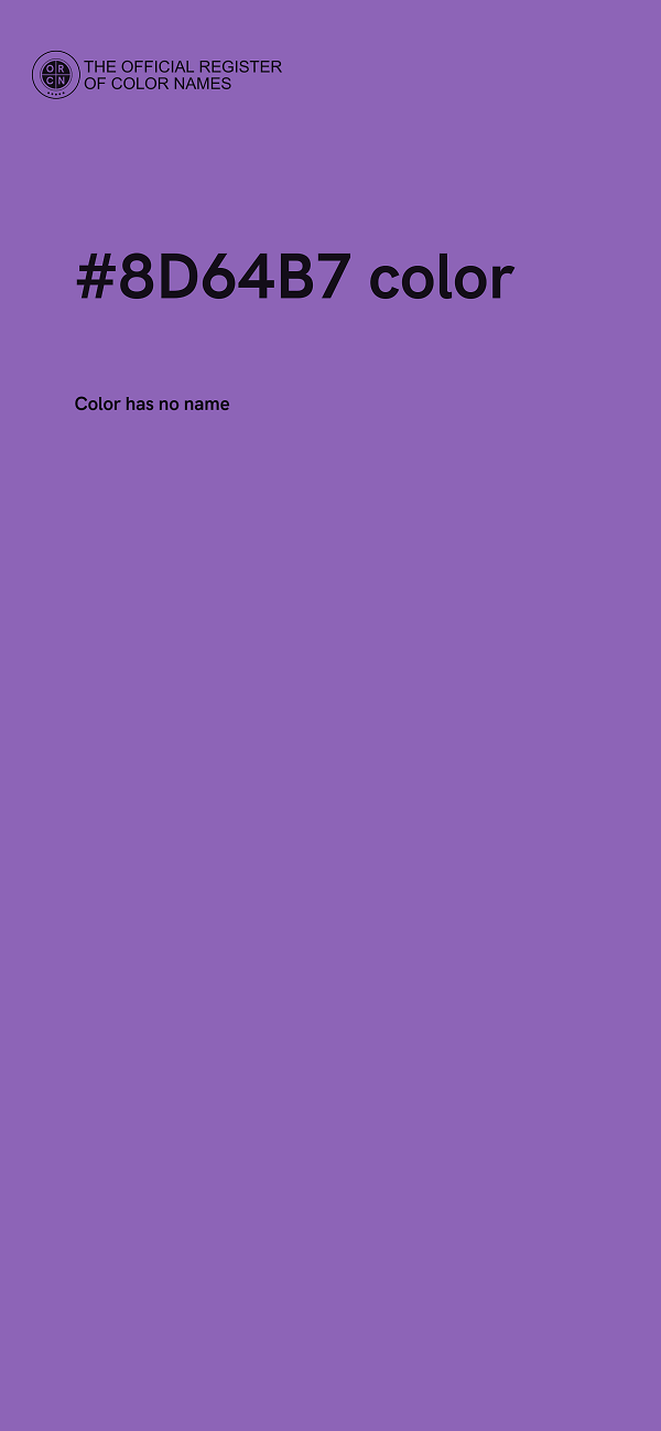 #8D64B7 color image