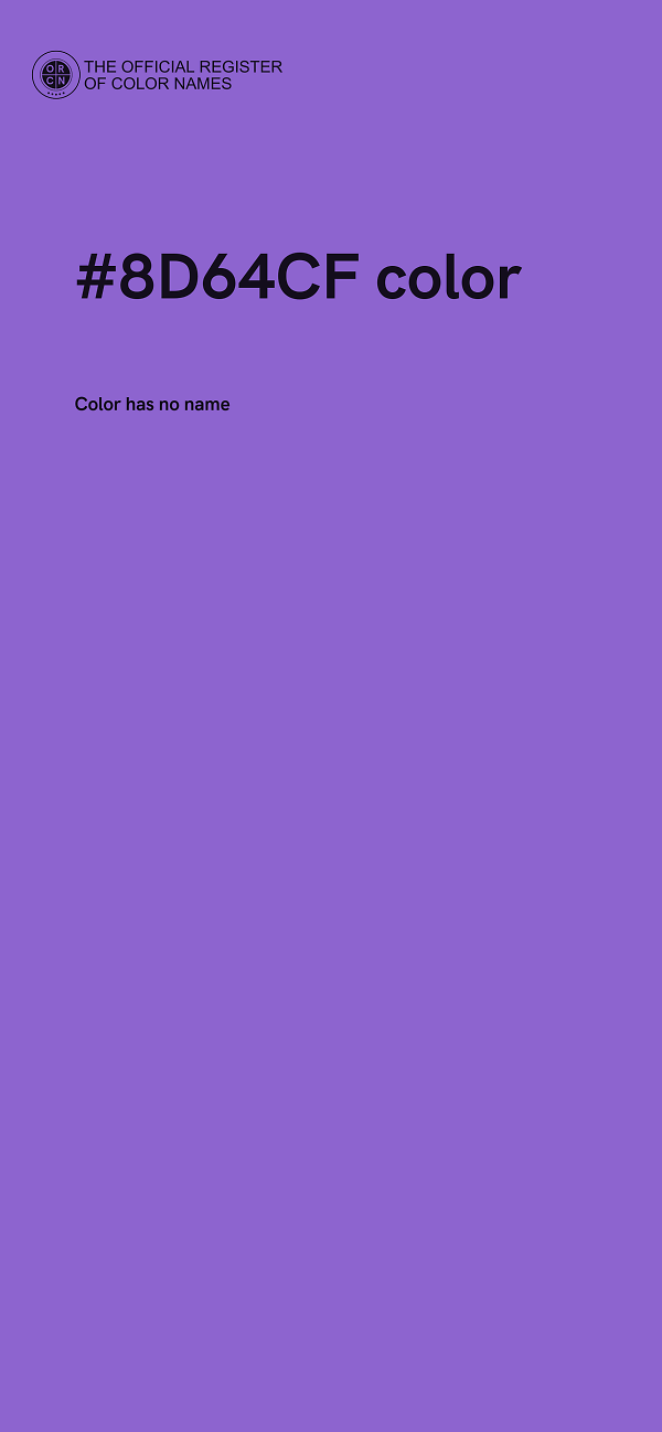 #8D64CF color image