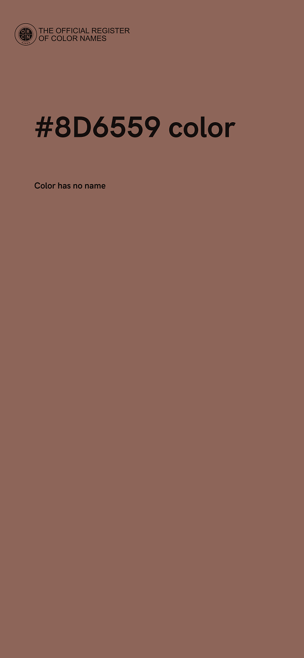 #8D6559 color image