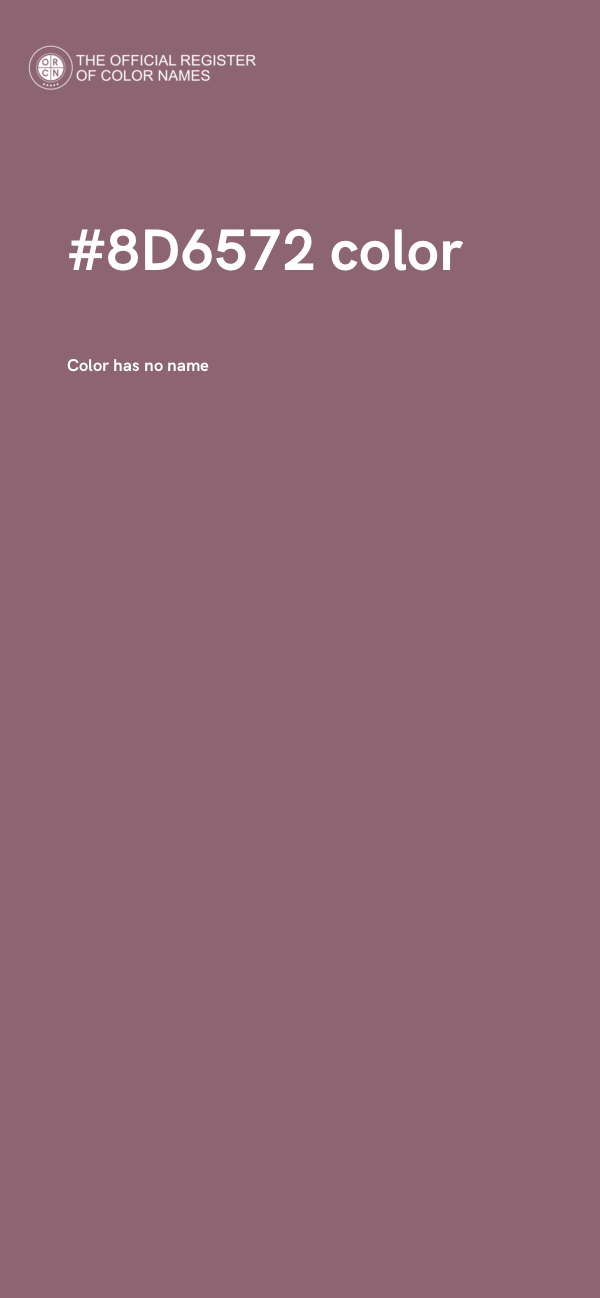 #8D6572 color image