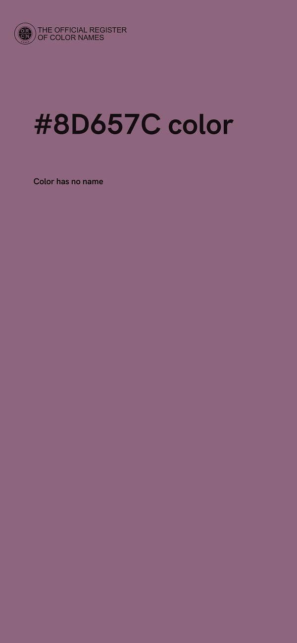 #8D657C color image