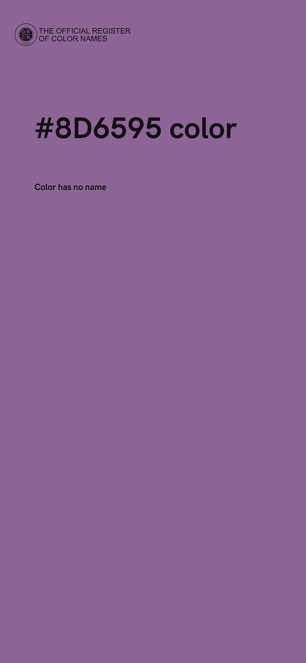#8D6595 color image