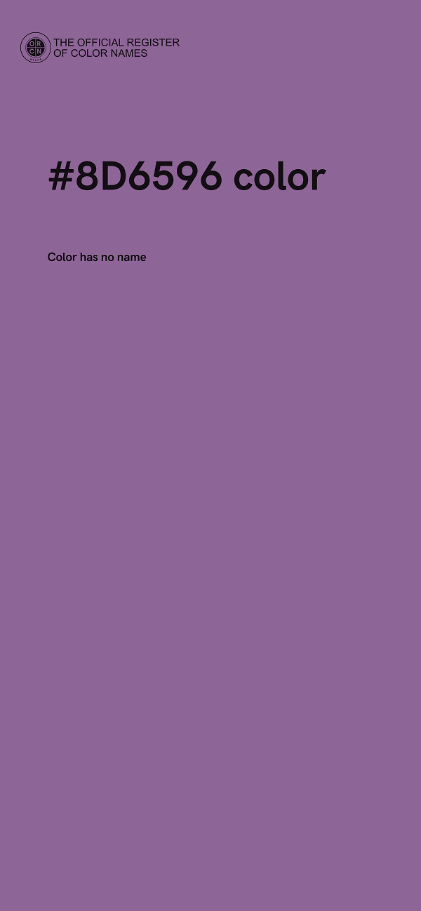 #8D6596 color image