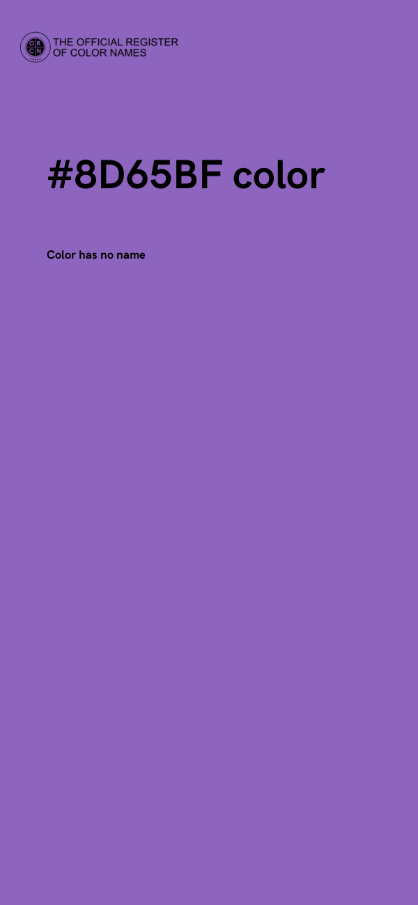 #8D65BF color image