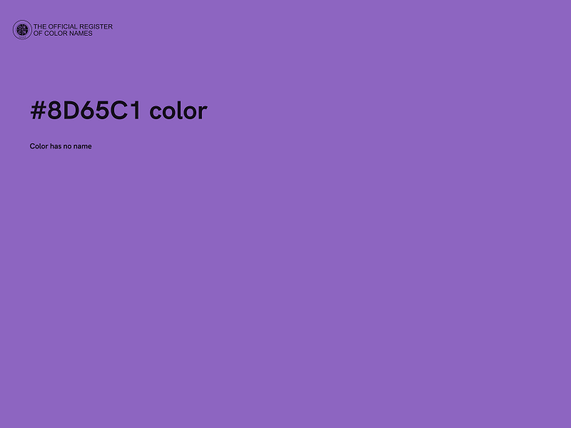 #8D65C1 color image