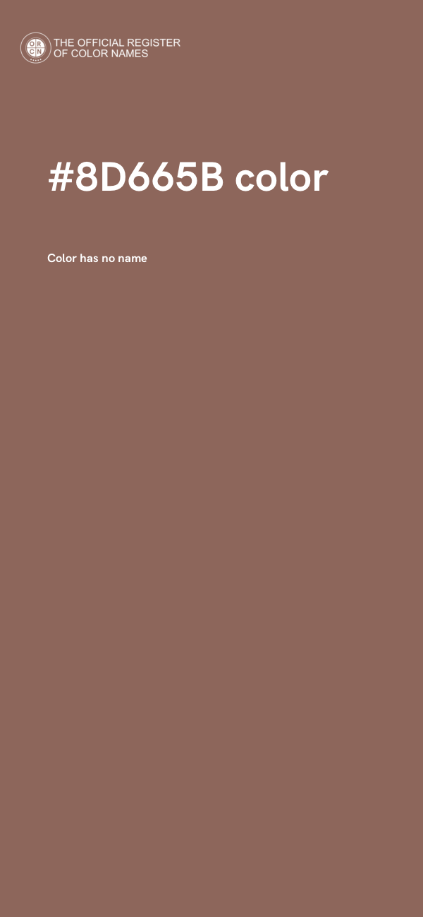 #8D665B color image