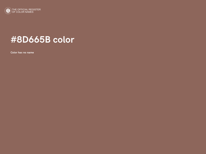#8D665B color image