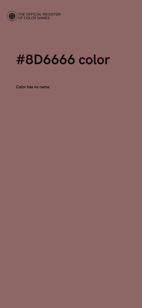 #8D6666 color image