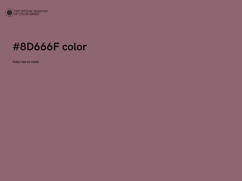 #8D666F color image