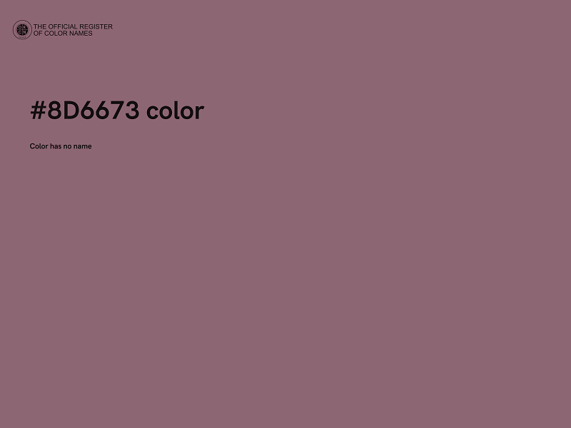 #8D6673 color image