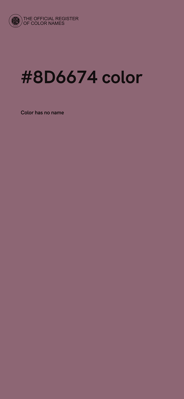 #8D6674 color image