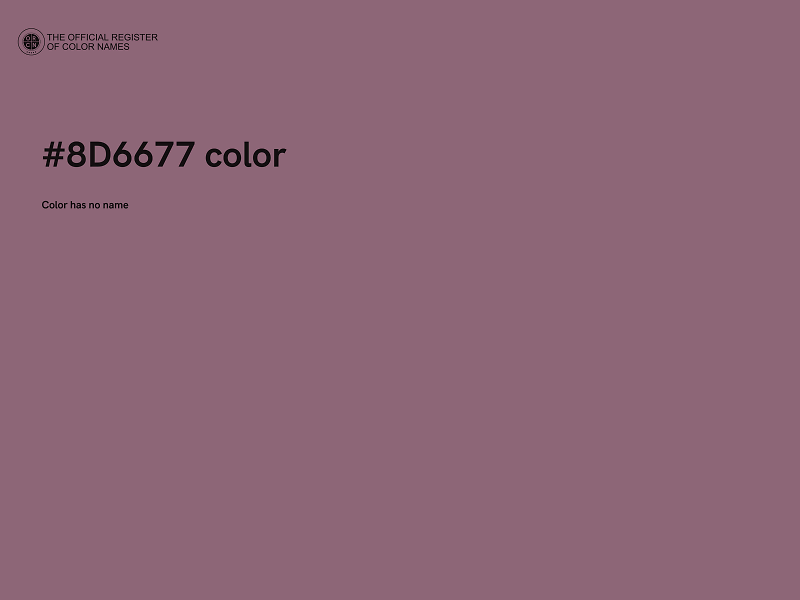 #8D6677 color image