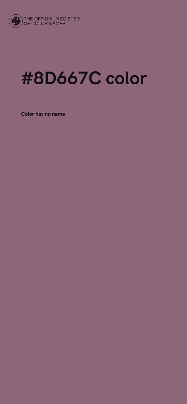 #8D667C color image
