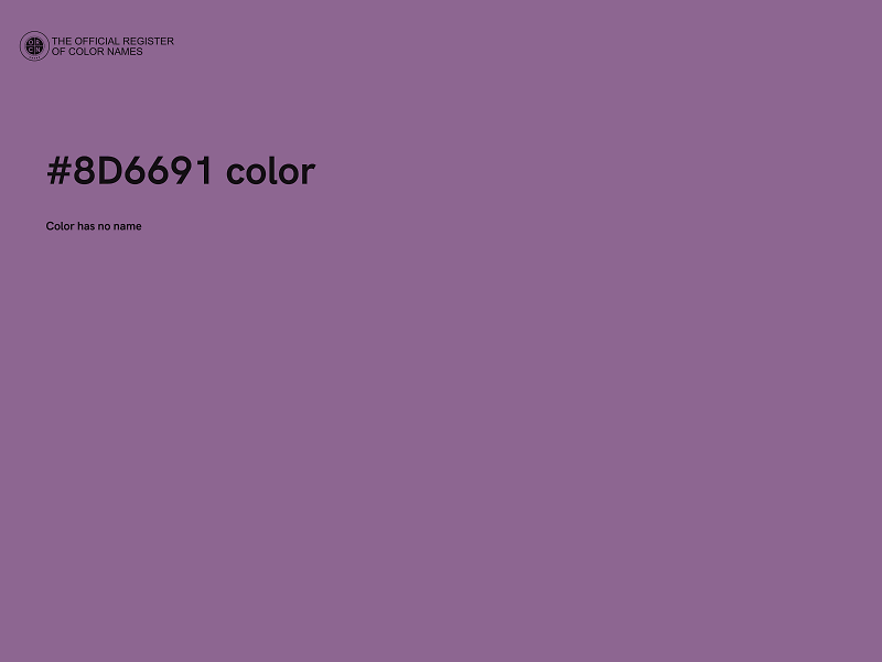 #8D6691 color image