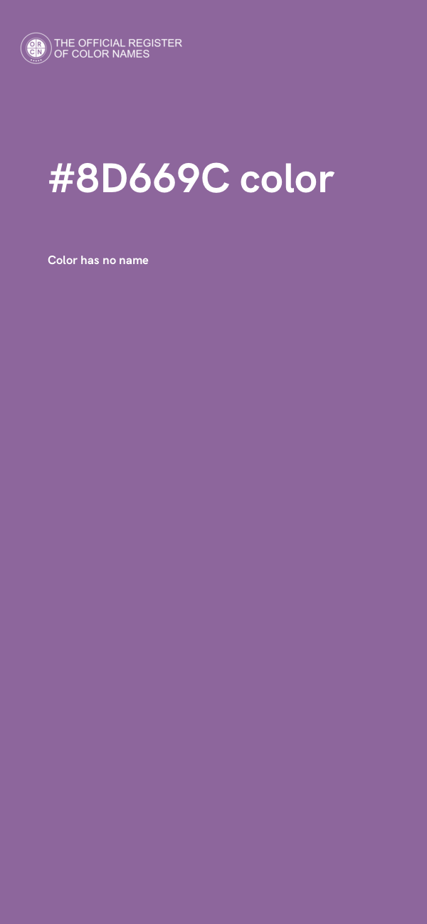 #8D669C color image