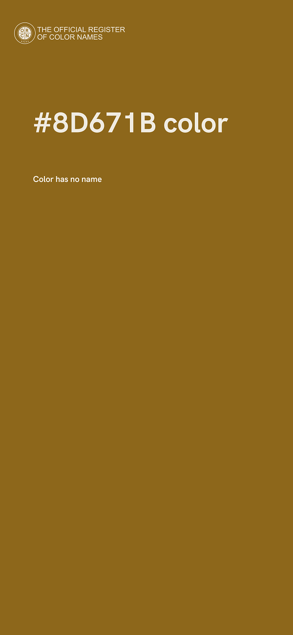 #8D671B color image