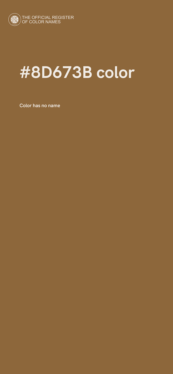 #8D673B color image