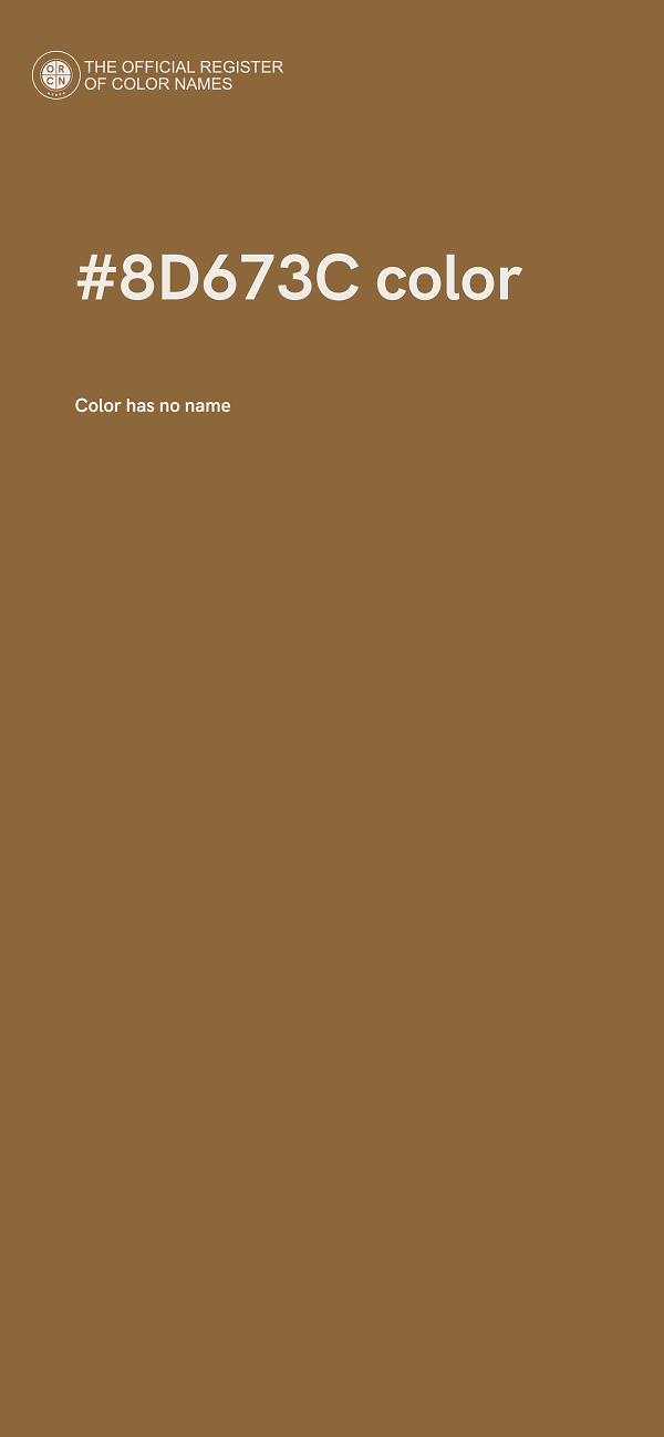 #8D673C color image