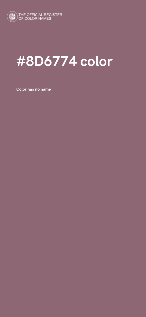 #8D6774 color image