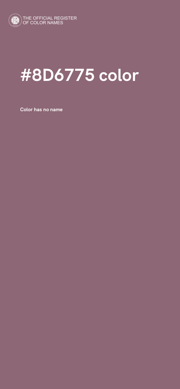 #8D6775 color image
