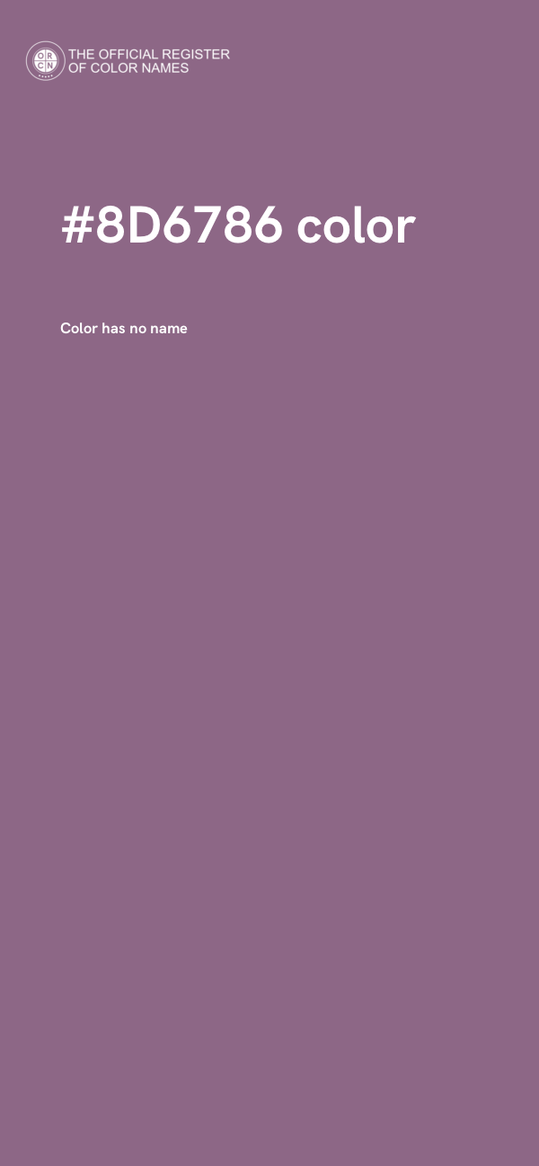 #8D6786 color image