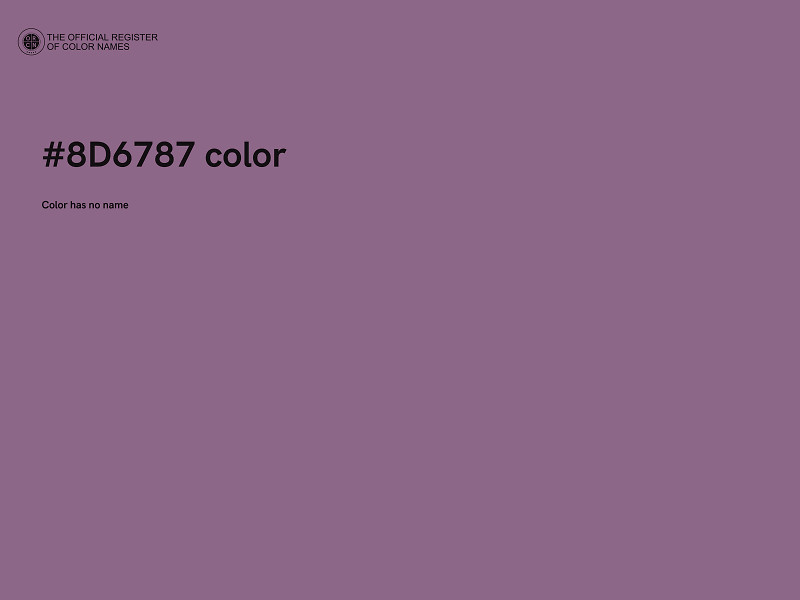 #8D6787 color image