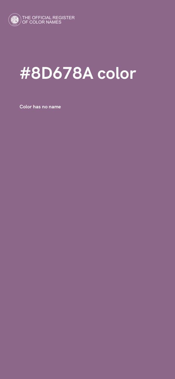 #8D678A color image