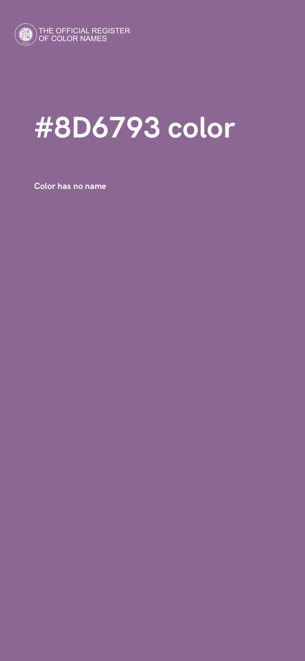 #8D6793 color image