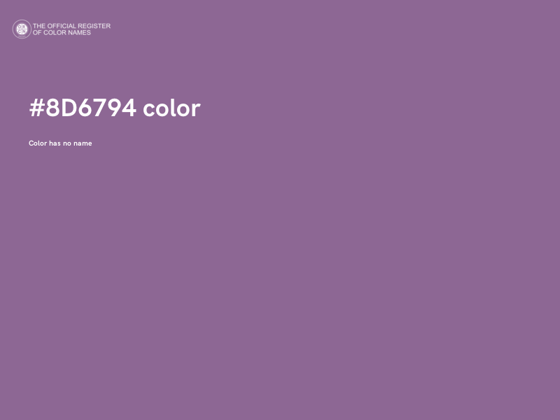 #8D6794 color image