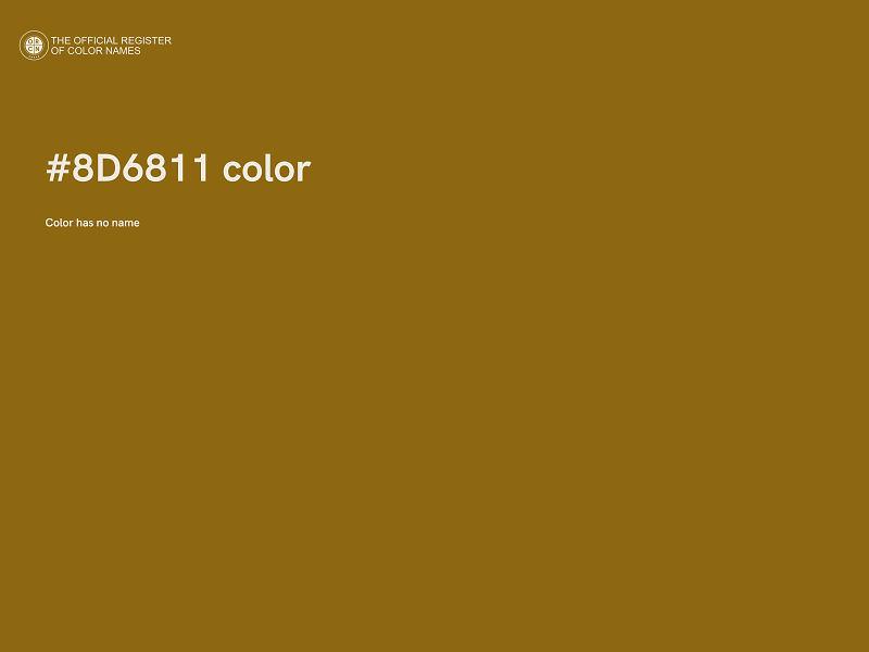#8D6811 color image