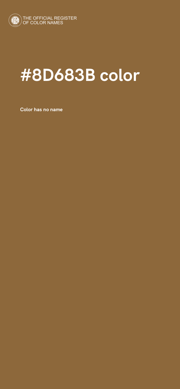 #8D683B color image
