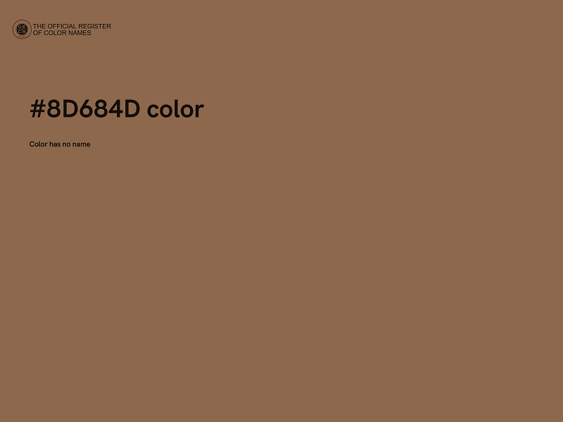 #8D684D color image