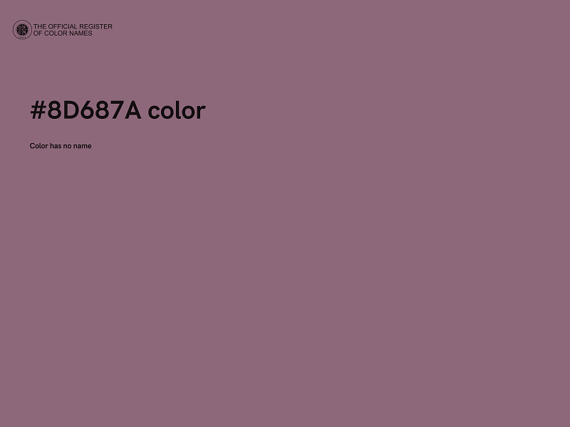 #8D687A color image