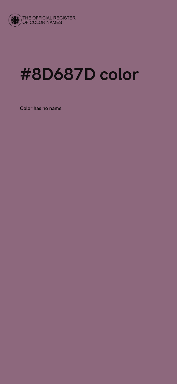 #8D687D color image