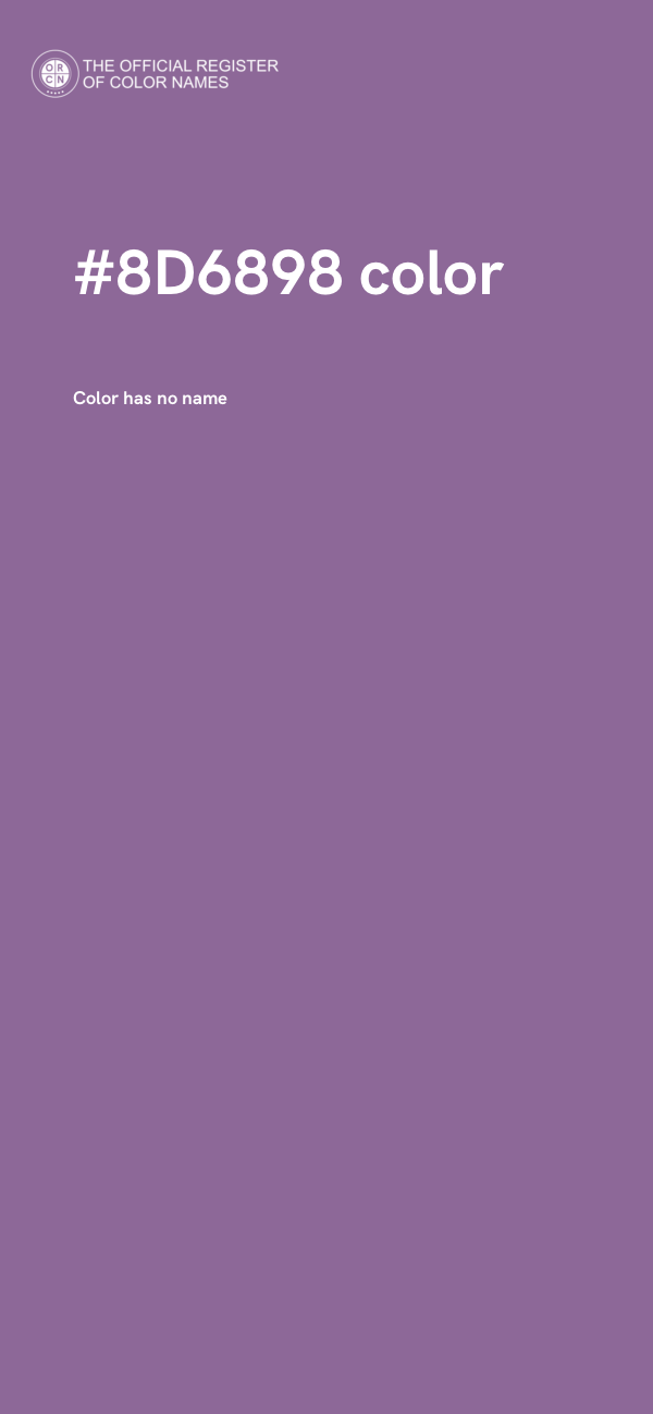 #8D6898 color image