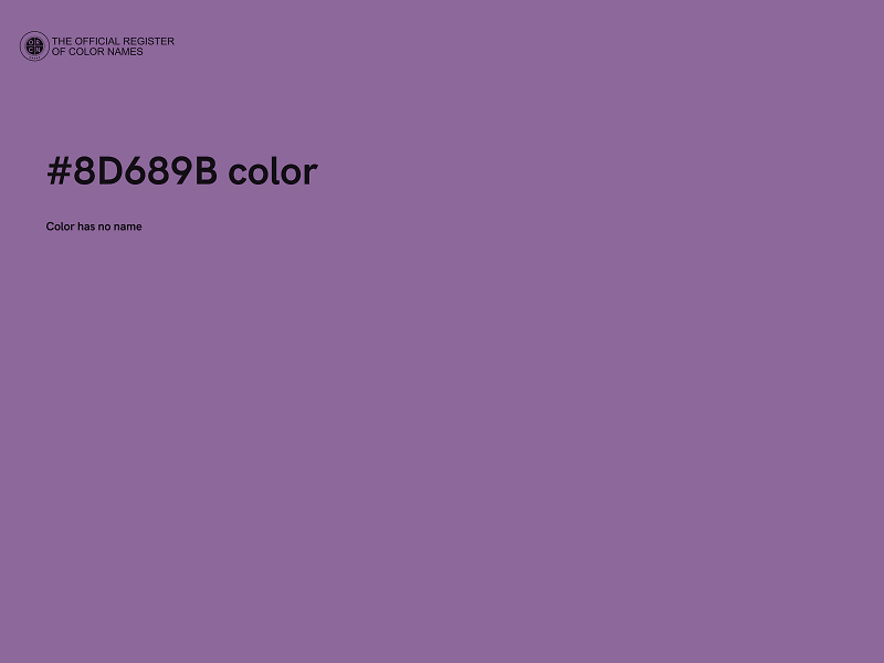 #8D689B color image