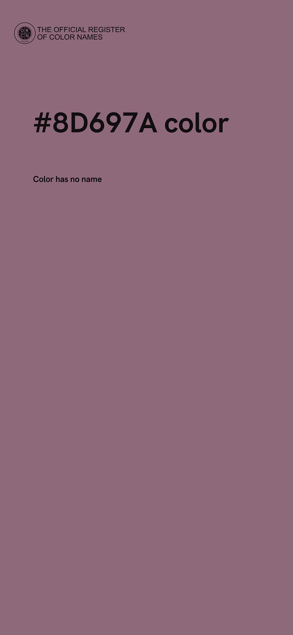 #8D697A color image