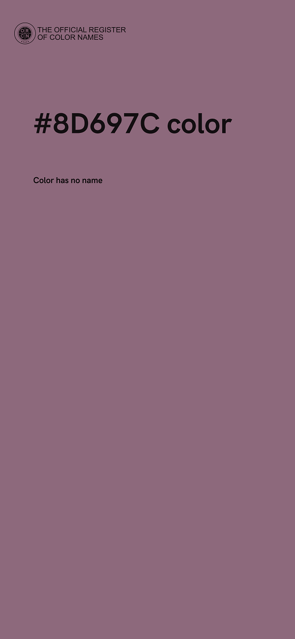 #8D697C color image